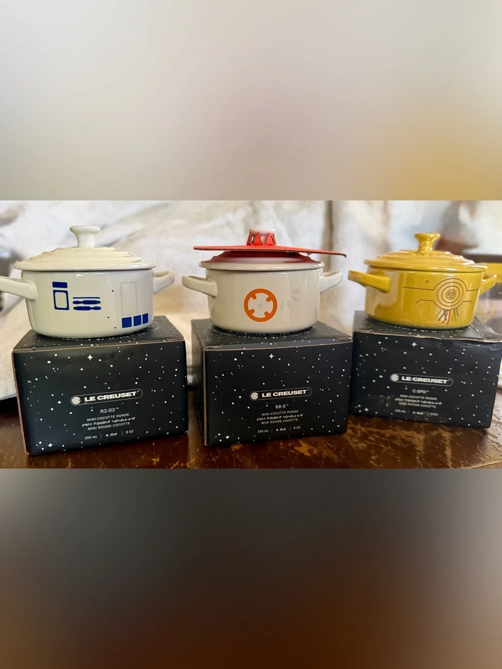 Le Creuset Star Wars Mini Round Cocotte - Set of 3